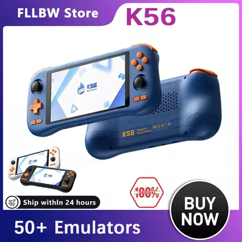 New K56 Handheld Game Console 5.5-inch large screen,android 14, downloading games from the Google St