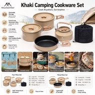 MOUNTAINHIKER Camping Cookware Set Pot Set Portable Outdoor Camping Picnic Kitchen Stove BBQ Camping