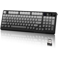 LexonElec M96 Wireless Gaming Keyboard,Knob Control Bluetooth/2.4G Wireless Mechanical Feeling Keybo