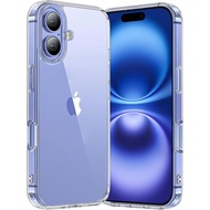 For iPhone 16 Case iPhone 16 Cover Clear MIL Stand