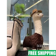 Fashion Sofa Living Decoration Child Gift Creative Cute Alpaca Lamb Doll Stool Chair Room Decoration