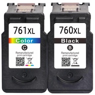 Compatible For Canon PG760 CL761 Ink Cartridge PIXUS TS5370 TS5300 Printer with ink injection holes 