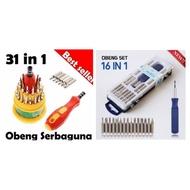 FG SCREWDRIVER SET 31 IN 1 / 16 IN 1 ROUND SCREWDRIVER SMALL SCREWDRIVER MINI FLOWER SCREWDRIVER 31I