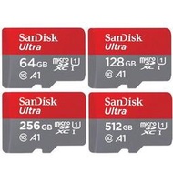 SanDisk A1 Ultra 1TB 512G 256G 128G micro SD C10 150MBs 記憶卡