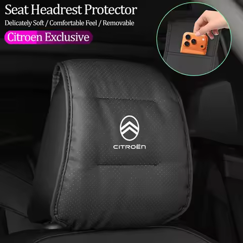 1Pcs Car Seat Headrest Protector Auto Pillow Cover For Citroen C6 C4 C3 C2 C1 2CV VTS DS3 DS4 DS5 RD