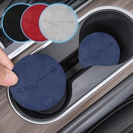 2pcs Imprinted Car Logo Coaster 4 Colors Water Cup Drink Bottle Pad for Jaguar XF XE XJ F-Pace X-Typ