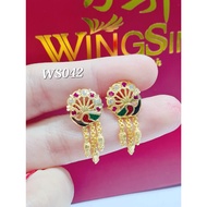 Wing Sing 916 Gold Earrings / Subang Indian Design  Emas 916 (WS042)