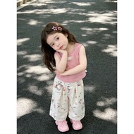 Snail Bobo Sweetheart KatieGirls Vest kt Cat Graffiti Pants Girl Baby Day Two-Piece Suit