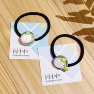 網球拍 手工軟陶髮束 | 髮圈