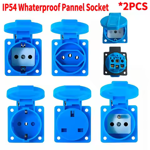 IP54 16A Outdoor Power Socket | Flip Cover Design Euro/UK Plug for All-Weather Industrial Applicatio