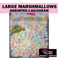 LARGE RAINBOW MARSHMALLOWS Sucere CANDY TOPPINGS 680GRAMS GRAHAM BALL SMORES HSHOP