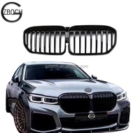Wholesale body kit for BMW 7 series G11 2020+ car bumper G11 single slat grills glossy black grille