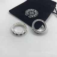 C.H Silver Plated Distressed Retro Hip Hop Index Finger Ring Ring