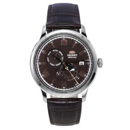 [Creationwatches] Orient Bambino Version 9 Classic Sun And Moon Phase Brown Dial Automatic RA-AK0804Y00C Mens Watch