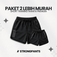 STRONG PANTS Women's 2-in-1 Scuba Shorts Basketball Hotpants