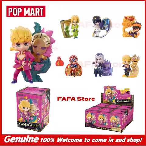 New POPMART Gong Jojo'S Bizarre Adventure Golden Wind Series Blind Box Mystery Box Hanging Ornament 