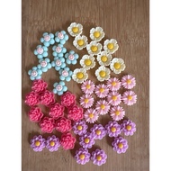 RM4.50/50 pieces : TF-864 - Resin - Bunga - Flower - 1.3 cm to 1.5 cm