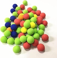 100pcs Colorful Toy Gun Bullet Balls for Nerf Rival Zeus Apollo Outdoor Practice Less Impact Refill Toys2.2cm EVA Foam Soft Bullet Balls