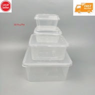 [SG Stock] Square Disposable Plastic Container⭐️ Food Storage Box⭐️ SQ450⭐️ SQ1⭐️SQ5⭐️SQ1500⭐️SQ7