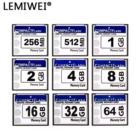 LEMIWEI CF Card 256MB 512MB Compact Flash Card 1GB 2GB 4GB CF Card 8GB 16GB 32GB 64GB Compactflash M
