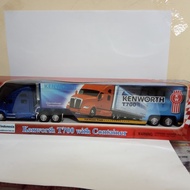 Diecast blue kenworth T700 truck with container truck, children's toy price