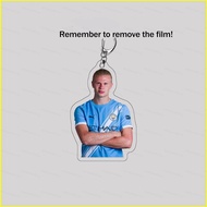 Kongeriket Norge Haaland same style football fans acylic keychain key holder bag pendant