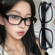 Retro Narrow-Frame Eyewear - Tortoise Color Frame Eyeglass - INS Style, Versatile - No Makeup Decora