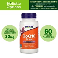 [Authentic] NOW Foods, CoQ10, 30 mg, 60 Vegetarian Capsules