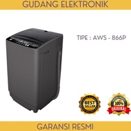 Mesin Cuci Sanken 1 Tabung 8 Kg - Aws866P - Mesin Cuci Top Loading -