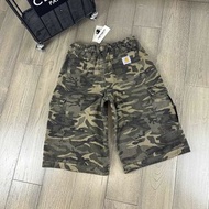 全新Carhartt夏季美式復古重工水洗棉多口袋七分工裝迷彩短褲 carhartt shorts carhartt 短褲
