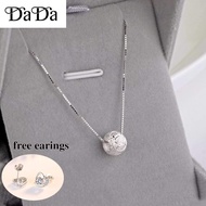 silver 925 original sterling silver necklace transfer beads pure pendant female frosted crescent pen