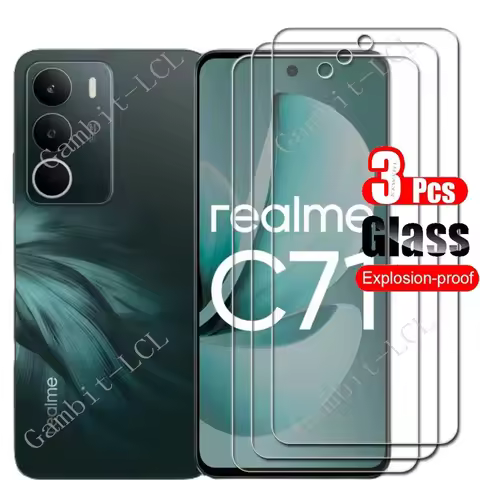 1-3PCS Tempered Glass For Realme C71 ON RealmeC71 4G RealmeC73 RealmeC75 C73 C75 5G C75x 6.67" Scree
