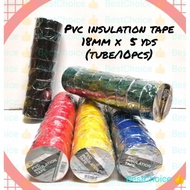 Pvc insulation tape 18mm x  5 yds (tube/10pcs)
