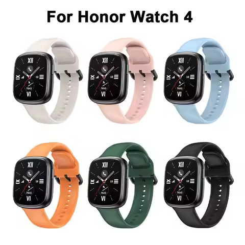 New Soft Silicone Strap For Honor Watch 4 Replacement Watchband Wristband For Honor Watch 4 Smart Wa