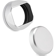 Haoge ฝาครอบเลนส์สำหรับตารางโลหะฟูจิฟิล์ม X100VI X100V ฟูจิ X100F X100T X100S X100 X70กล้องสีเงินพร้