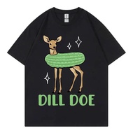 T-Shirt Lucu Dill Pickle Humor, T-Shirt Lengan Pendek Trend Fesyen High Street, T-Shirt Oversized Le
