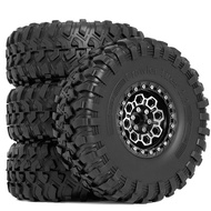 2.2 Inch Rubber Crawler Tires & Wheels for 1/10 RC Crawler KM5 YK4082 YK4083 Axial SCX10 RBX10 RR10 