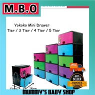 Yokoko Mini Drawer /  Stationary Storage Multi Layer Cosmetic Drawer Storage Box  plastic organiser/