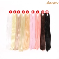 DARON BJD Hair Row Colors Diy Hair For All Dolls Bjd Dolls 80cm Anti-Mohair Black Fake Hair