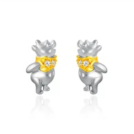 SK Jewellery Beloved Pooh 10K Diamond Earrings