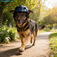 ALLGOODS Dog Helmet, Adjustable Solid Color Pet Motorcycle Helmet, Fashion Comfortable Fit Plastic D