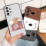 Casing For Samsung Galaxy A32 A42 A52 A72 Soft Silicoen Phone Case Cover Three Naked Bears