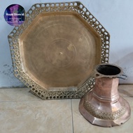 Tempat buah /dulang/nampan/pahar berkaki segi delapan size jumbo 45x24