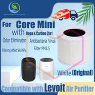 🚚 Arrive next day🚚 Replacement Compatible with levoit Core Mini Filter Air Purifier Accessories True Original HEPA&amp;Active Carbon High-Efficiency H13 Antibacteria Virus and Smoke Moisture and Odor Eliminator