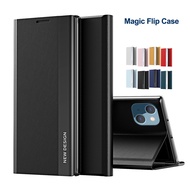 Flip Leather Casing For iPhone 13 Pro / 13 / 13 Pro Max / 13 Mini / 12 Mini / 12 Pro / 12 Pro Max / 12 Bracket Magnetic Phone Case Holder Cover