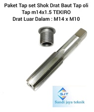Paket Tap set Shok Drat Baut Tap oli Tap m14x1.5 TEKIRO Shok Drat Luar Dalam m14 x m10