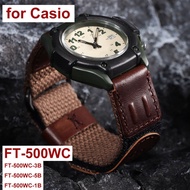 New Nylon Watchband Watch Strap 19mm Adapted to Forester Series FT-500WC-3B/5B/1B for Military Watch