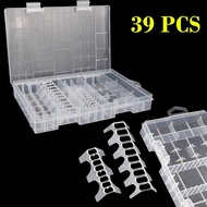 X.B.K Durable Battery Holder For AA AAA C D 9V Large Container Portable Transparent Dustproof Batter