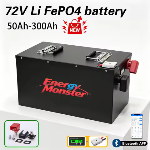 72V 50Ah Lithium Battery 70Ah 90Ah 100Ah 150Ah 180Ah 200Ah 300Ah Lifepo4 Battery for 3000W Golf Cart