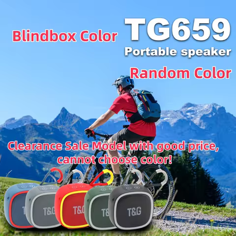 Random Color TG659 Bluetooth Speaker Mini Wireless Speakers FM Radio Music Player Box USB Portable O